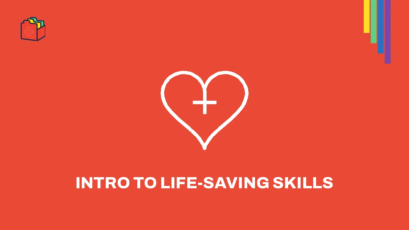 ActiBox banner: line icon of a heart with a cross