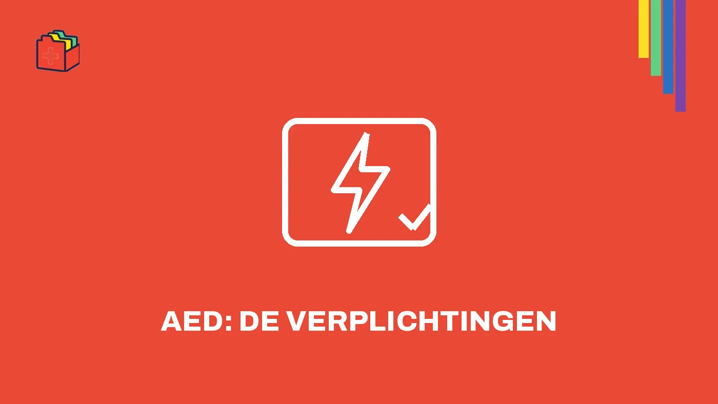 ActiBox-banner: lijnicoon van een AED-toestel met een vinkje