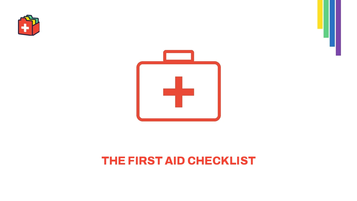 ActiBox banner: the first aid checklist