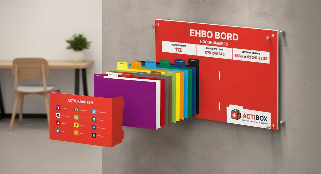 Actibox geeft elke hulpverlener houvast in een stresssituatie — zodat hij weet wat te doen, totdat de ambulance er is.